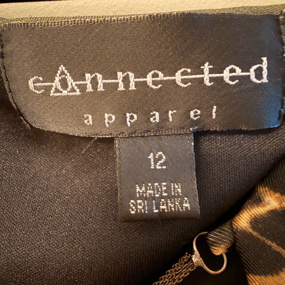 Connected Apparel Women’s Animal Print Dress - Picture 7 of 8